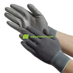 Găng tay TQ xám phủ lòng bàn tay PU size M