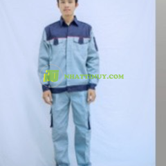 Quần áo kaki 3.1 ghi phối xanh đen