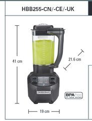 Máy xay sinh tố - Hamilton Beach HBB255-CE