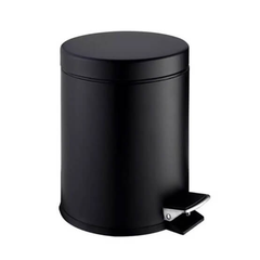 Thùng rác inox chân đạp 5L - màu đen