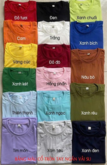 áo thun nhiều màu