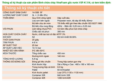 Bình chữa cháy dạng FOAM V3F-K 3 lít