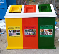Thùng rác 3 ngăn