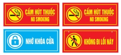Bảng nhớ khóa cửa - mica 1 mặt