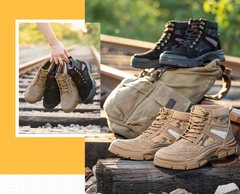 Giày bảo hộ da bò Rodo chống va đập chống đâm thủng, đế thoáng khí