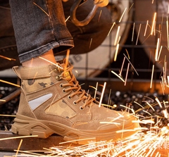 Giày bảo hộ da bò Rodo chống va đập chống đâm thủng, đế thoáng khí