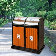 Thùng rác 2 ngăn giả gỗ