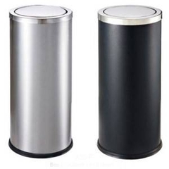 THÙNG RÁC INOX KHÁCH SẠN NẮP LẬT A35-F