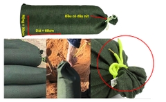 Bao cát vải bố màu rêu