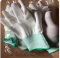 10 đôi găng tay trắng phủ PU lòng bàn tay size S