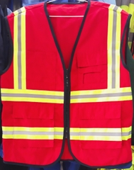 Áo ghile có phản quang đỏ