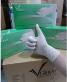 Găng tay vglove không bột ( hộp xanh )