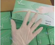 Găng tay vglove không bột ( hộp xanh )