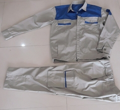 Quần áo kaki 3.1 ghi chì phối xanh bích size 8