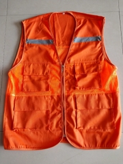 Áo ghile lưới màu cam