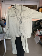 Quần áo kaki 65/35 màu ghi