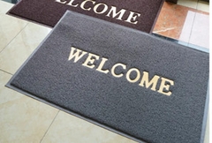 THẢM CHÙI CHÂN WELCOME MÀU GHI 120*180 cm