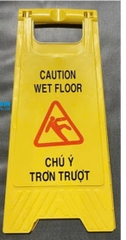 Bảng cảnh báo chữ A - Chú ý trơn trượt (in)