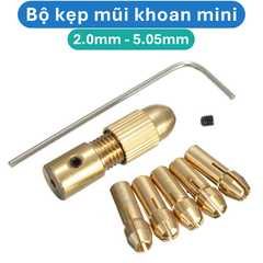 Bộ kẹp mũi khoan bằng đồng thau 5 lõi