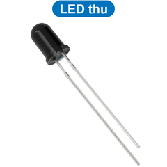 (20 con) Led thu phát hồng ngoại 5mm, LED Thu PT334B, LED Phát IR333C