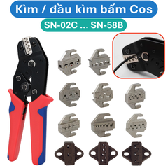 Kìm bấm Cos SN-58B, các loại đầu bấm cos (Dupont2.54, XH2.54, PH2.0, SM2.54, 5556, 5557, VH3.96 ...)