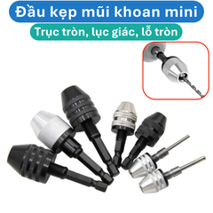 Đầu kẹp mũi khoan mini, Đầu chuyển đổi máy khoan chuôi lục giác