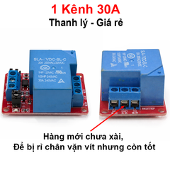 Mạch relay opto cách ly 1 - 8 kênh kích ( H/L) 5V/12V/24V - 10A/30A