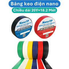 Băng keo điện nano 20Y, băng keo quấn dây điện