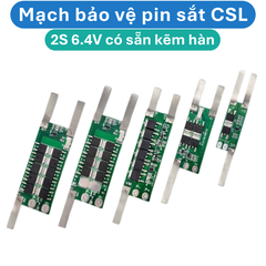 Mạch bảo vệ pin sắt LifePo4 2S 6.4V công suất lớn có sẵn kẽm hàn