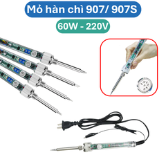 Mỏ hàn chì, hàn thiếc 907 / 907S điều chỉnh nhiệt độ 220V 60W