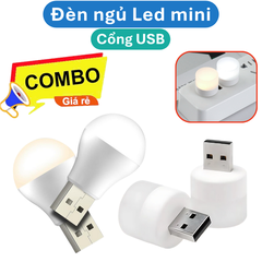 Đèn ngủ Led mini cổng USB siêu sáng nhỏ gọn tiện dụng