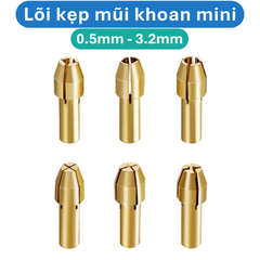 (5 Cái) Lõi kẹp mũi khoan bằng đồng thau nhiều kích thước