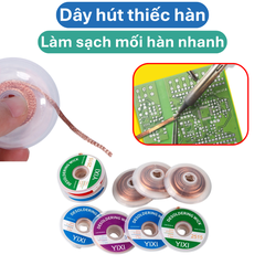 Dây đồng hút thiếc, hút chì hàn dài 1.5m