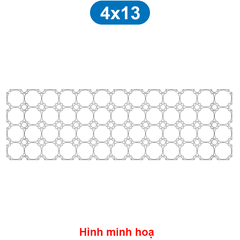 Khung cố định pin 18650 nhiều hàng (6 - 13 hàng) ghép khối lớn xe điện