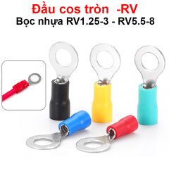 (50 cái) Đầu cos tròn - RV, đầu cos bấm dây điện tiện lợi
