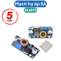 Mạch nguồn giảm áp, hạ áp 5A XL4015 ADJ - có kèm tản nhiệt