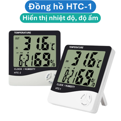 Đồng hồ hiển thị nhiệt độ + độ ẩm HTC - 1