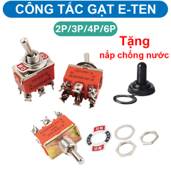 Công tắc Toggle, Công tắc gạt E-TEN loại lớn lỗ khoét 12mm