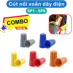 (50 Cái) Cút nối xoắn dây điện SP1 - SP6