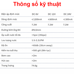 Bơm nước R365 12V cho hồ cá, bơm tưới cây, mô hình Stem