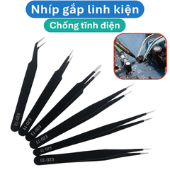 Nhíp gắp linh kiện, nhíp sửa chữa chống tĩnh điện ESD