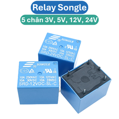 Relay ( Rờ Le) 3V - 5V - 12V - 24V - 5 chân SongLe