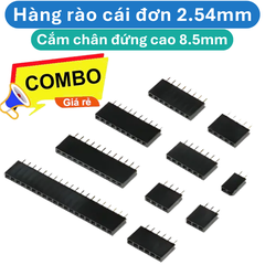 Hàng rào cái đơn 2.54mm cắm chân đứng cao 8.5mm