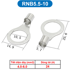 Đầu Cos tròn trần đồng thau, cốt khuyên, cốt tròn trần RNB