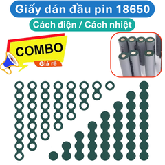 (50 miếng) giấy dán cách điện, cách nhiệt đầu pin 18650