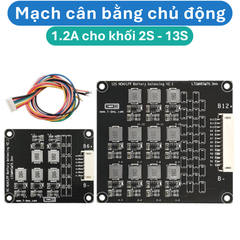 Mạch cân bằng điện áp pin chủ động dòng 1.2A cho khối pin từ 2S - 17S