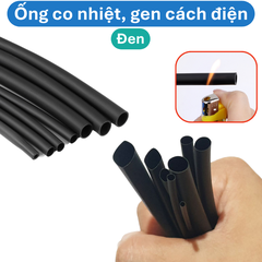 Ống co nhiệt, ống gen cách điện - màu Đen