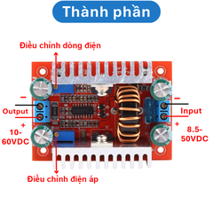Mạch tăng áp DC 8.5 - 50V lên 10 - 60V 15A 400W