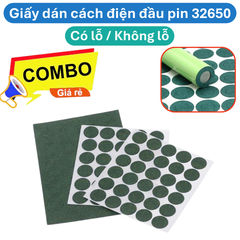 (50 miếng) Giấy dán cách điện đầu pin 32650
