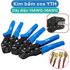 Kìm bấm cos ghim YTH dây điện từ 30AWG-10AWG